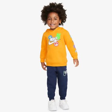 Nike Baby Children Jogger 2-Piece Tracksuit Fleece Yellow Navy | eBay