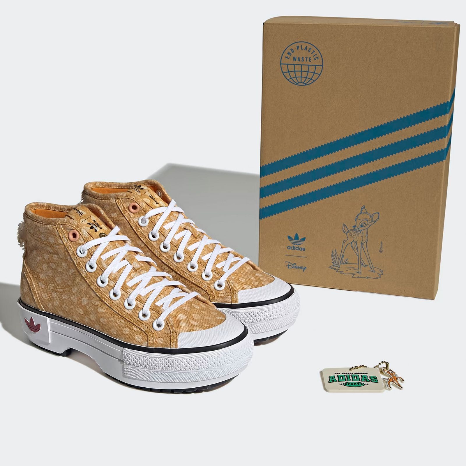 Adidas Originals X Disney Bambi Nizza Trek Fawn Platform Sneaker
