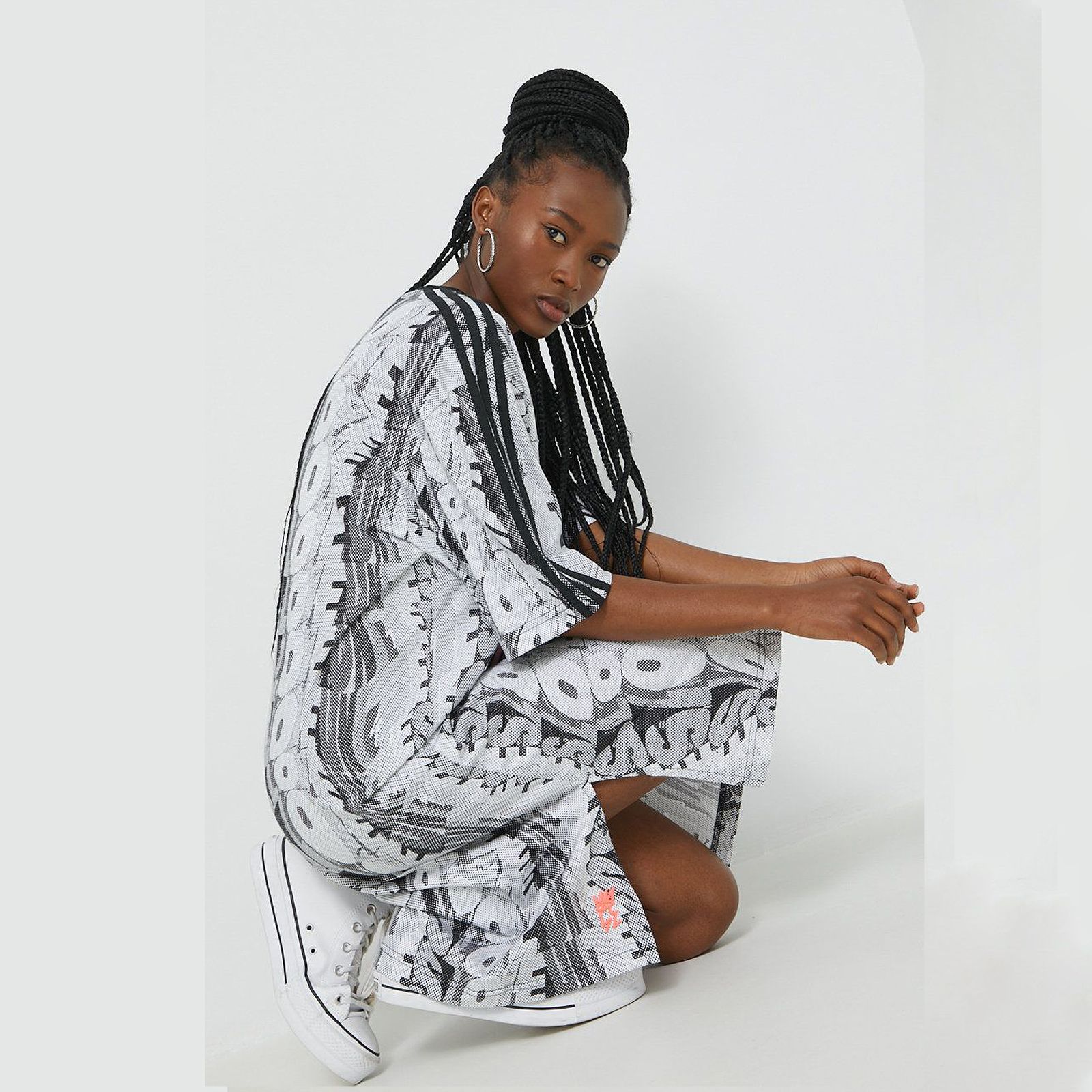 U*様 L.G.B. カットソー Adidas Originals Love Unites Pride LGBTQ Doodle Tee Dress Oversize