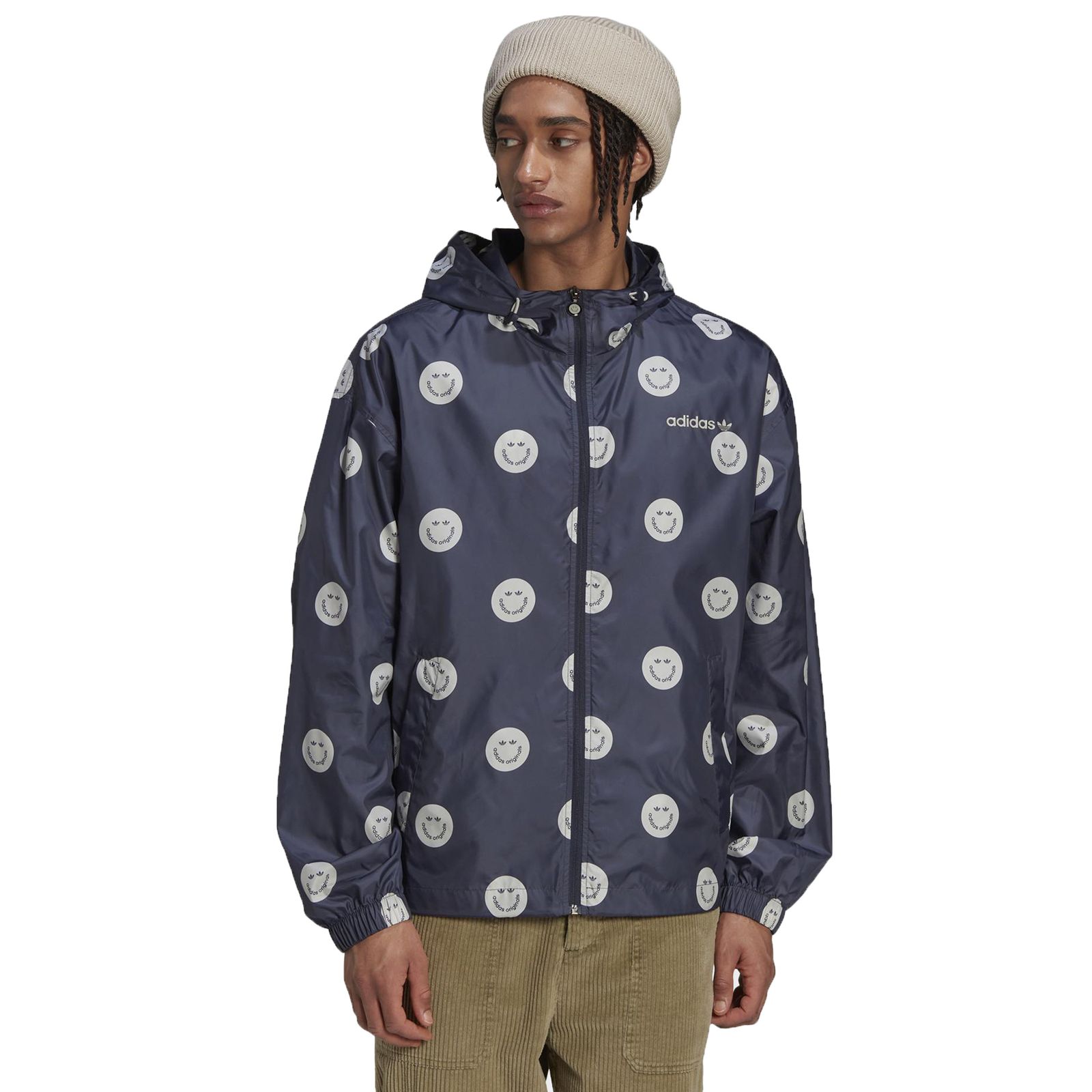 Adidas Originals AOP Windbreaker Jacket Smiley Mr. Happy