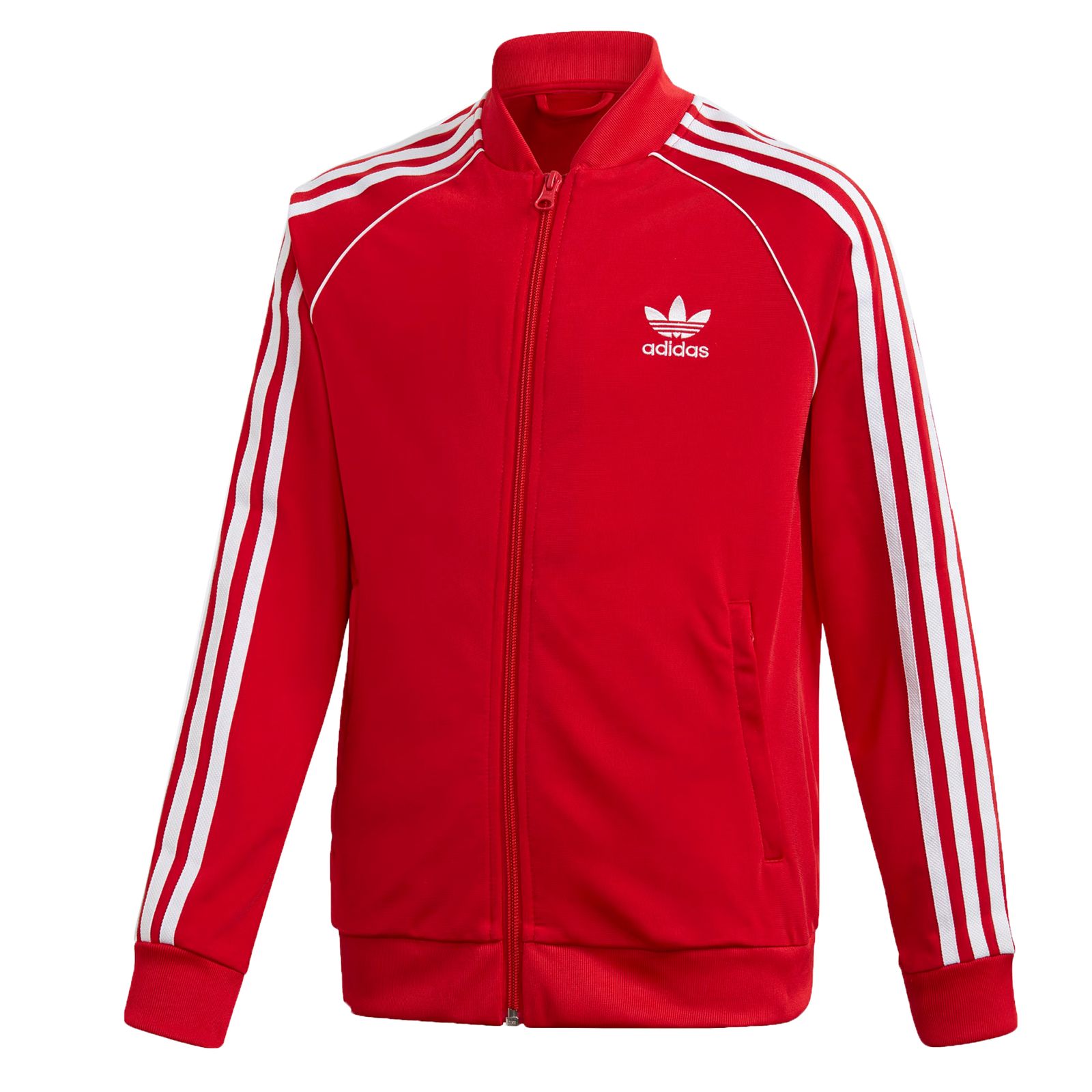 Adidas Originals Kids Unisex Superstar Track Top Sport Jacket Red | eBay