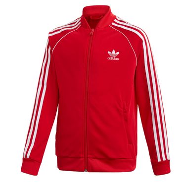 Adidas Originals Kids Unisex Superstar Track Top Sport Jacket Red