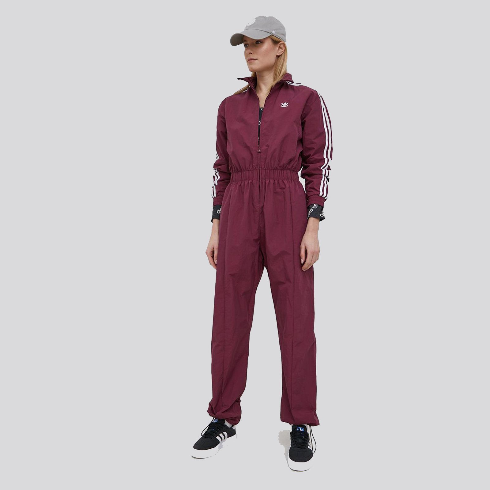 Adidas Originals Boiler Suit Overall Jumpsuit Rare Burgundy Adidas Originals Boiler Suit Overall Jumpsuit Rare Burgundy