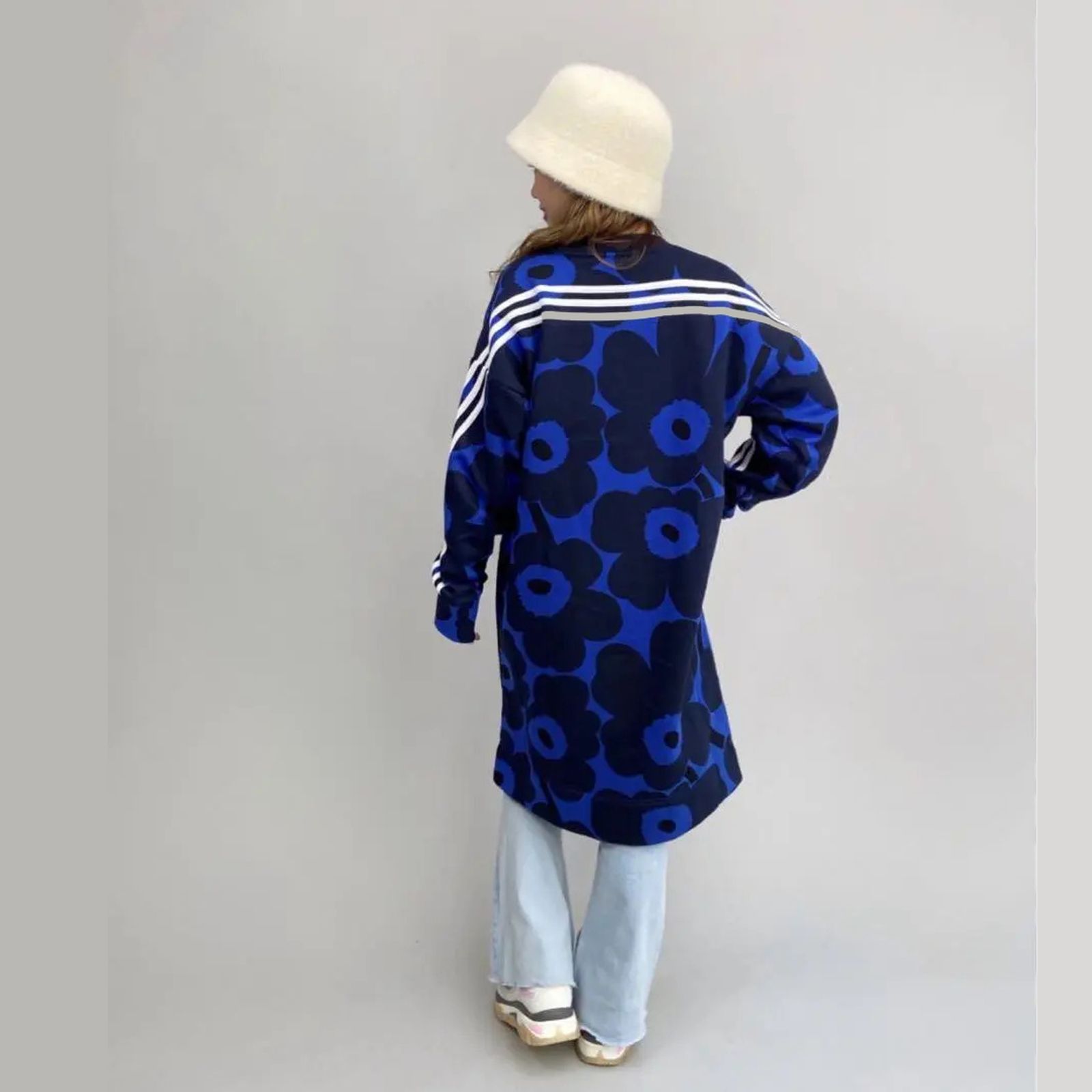 Adidas X Marimekko Fleece Dress Designer Winter Dress Poppy