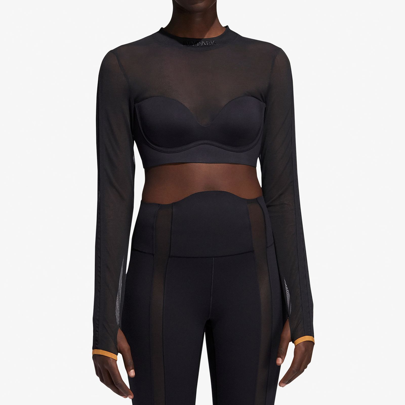 Adidas X Ivy Park Beyoncé Mesh Crop Longsleeve Sport Party Top