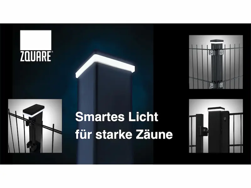     ZQUARE LED Zaunleuchte 60×40 mm Stilvolle Beleuchtung mit smarter Technik