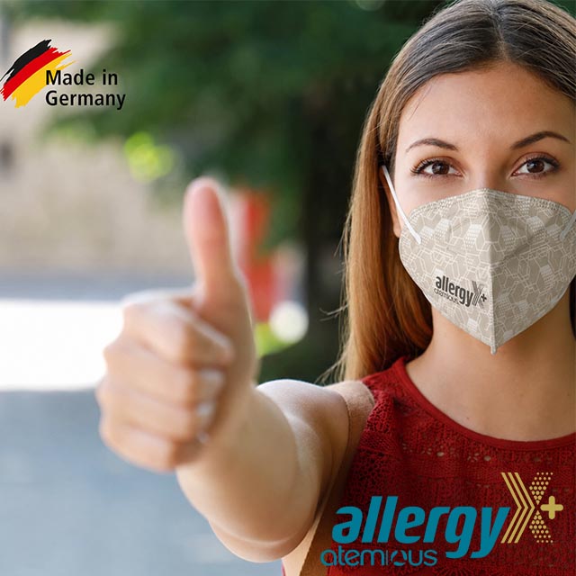 atemious allergyX+ medizinische Allergiemaske Made in Germany