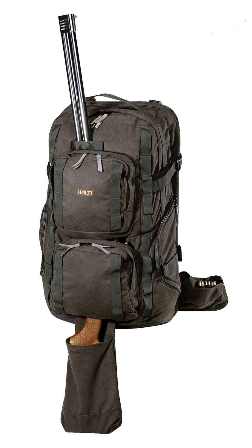 Halti Jagdrucksack Kauris - Rucksack für Jäger mit Waffenfutteral und Klappstuhl Halti Jagdrucksack Kauris - Rucksack für Jäger mit Waffenfutteral und Klappstuhl
