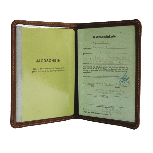 AKAH Jagdschein Etui aus Elchleder - Geschenkidee für Jäger - Jagdgeschenk AKAH Jagdschein Etui aus Elchleder - Geschenkidee für Jäger - Jagdgeschenk