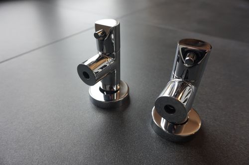 2er Set Design Eckventil McAlpine mit Schmutzfilter und keramischen Dichtungen ANGVALVE-10-CP 1/2 x 10mm