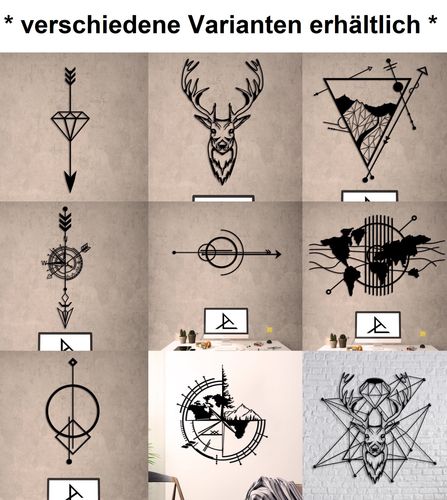 Design 3D Wandbild 100 x 91,5 cm Landschaft Metallbild Wanddeko Archtwain Studio Design Industrie Look MD-105 alt-