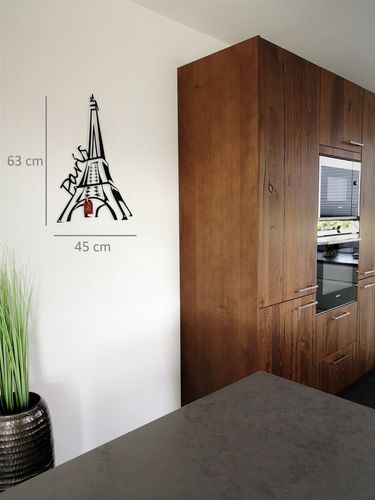 Design 3D Wandbild 63 x 45 cm Paris Eifelturm France Metallbild Wanddeko Archtwain Studio Design Industrie Look MD-117 alt-