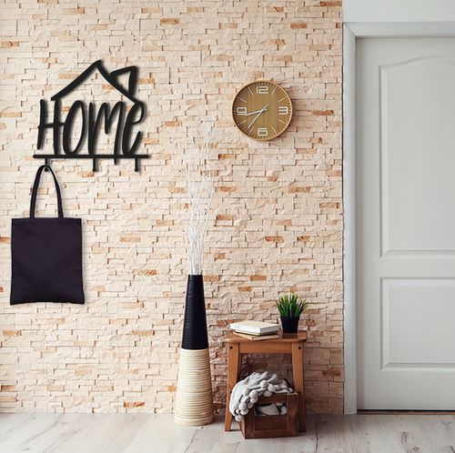 Design 3D Garderobe Kleiderhaken 45 x 45 cm Home Deko Metallbild Wanddeko Archtwain Studio Design Industrie Look MD-130 alt-