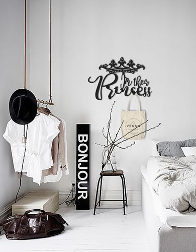 B-Ware Design 3D Garderobe Kleiderhaken 35 x 25 cm Princess Prinzessin Deko Wanddeko Archtwain Studio Design Industrie Look MD-137 alt-