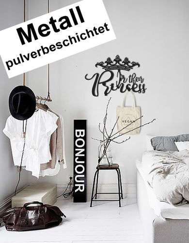 B-Ware Design 3D Garderobe Kleiderhaken 35 x 25 cm Princess Prinzessin Deko Wanddeko Archtwain Studio Design Industrie Look MD-137 alt-