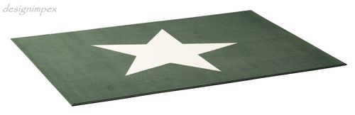 Trend Teppich Stern Grün Creme 140 x 200 cm CM-9 alt-