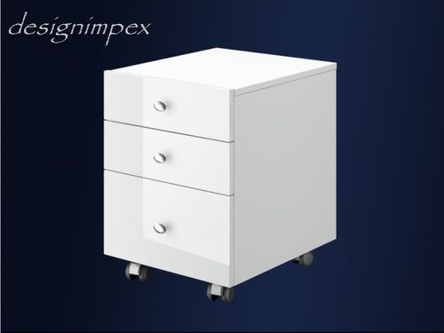 Design Nachtkonsole Nachtschrank Nachtkommode Boxspringbett Boxspring HN-555 weiß Hochglanz alt-