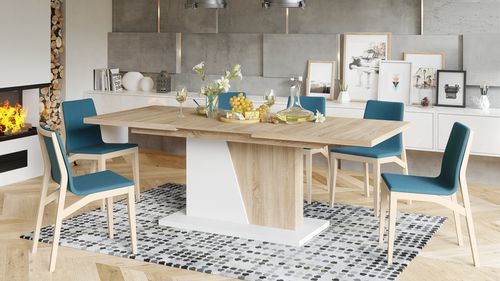 Design Esstisch Tisch Noble Noir ausziehbar 160 bis 218 cm alt-