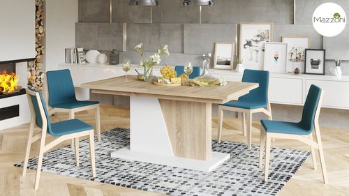 Design Esstisch Tisch Noble Noir ausziehbar 160 bis 218 cm