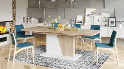 Design Esstisch Tisch Noble Noir ausziehbar 160 bis 218 cm