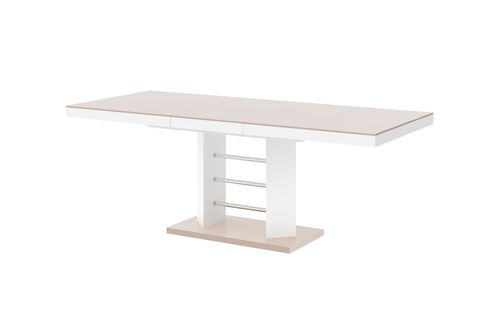 Design Esstisch Tisch HEL-111 Hochglanz ausziehbar 160 bis 256 cm