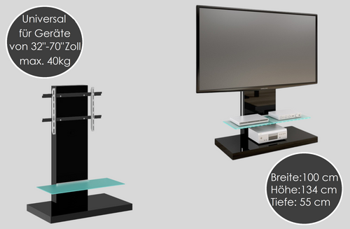 Design TV Schrank HN-444 Hochglanz TV Rack TV Möbel Fernsehtisch TV Ständer