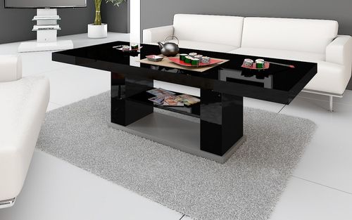 Design Couchtisch HN-777 höhenverstellbar ausziehbar Tisch Esstisch