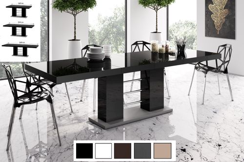 Design Esstisch Tisch HE-111 Hochglanz ausziehbar 160 bis 260 cm