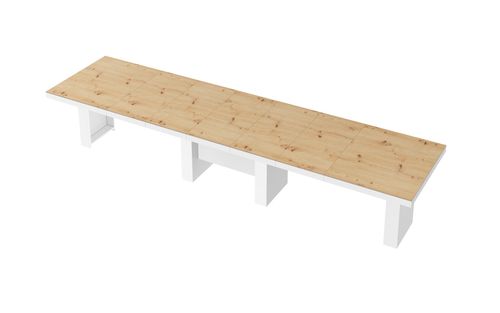 Design Esstisch Tisch HLA-111 Hochglanz XXL ausziehbar 160 bis 400 cm