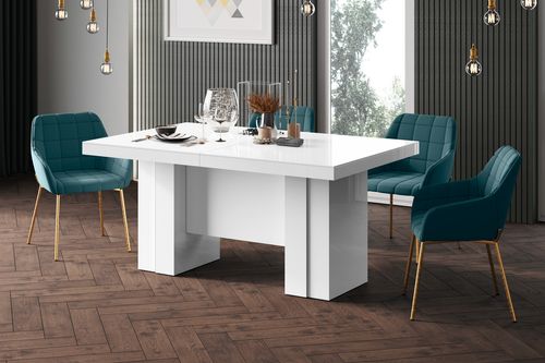 Design Esstisch Tisch HLA-111 Hochglanz XXL ausziehbar 160 bis 400 cm