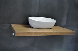 Edler Waschtisch Waschtischplatte Waschkonsole inklusive Halterung 120 cm Carl Svensson