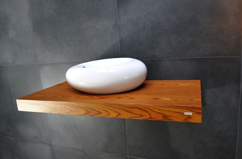 Edler Waschtisch Waschtischplatte Waschkonsole inklusive Halterung 100 cm Carl Svensson alt-