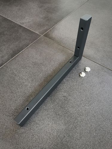 Wandhalterung 30cm Chrom / Edelstahl V2A Waschtischplatte Regalträger Konsolenträger Konsolenhalterung Wandkonsole rostfrei