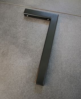 1x V2A Schwarz 30cm