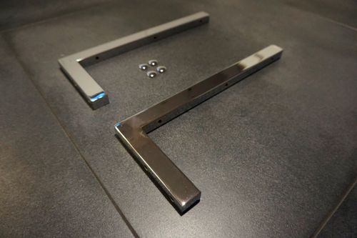 Wandhalterung 40cm Chrom / Edelstahl V2A Waschtischplatte Regalträger Konsolenträger Konsolenhalterung Wandkonsole rostfrei