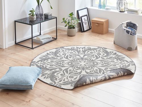 In- & Outdoor Design Wendeteppich Teppich OD Wintergarten 140 cm rund