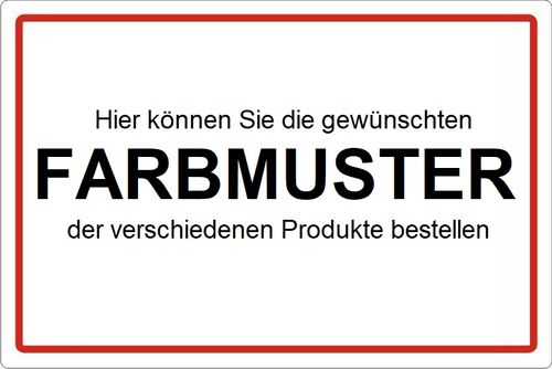 Farbmuster / Muster / Materialmuster von allen Produkten und Herstellern
