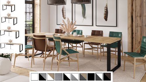 Design Esstisch Avari Tisch XXL ausziehbar 140 bis 290 cm