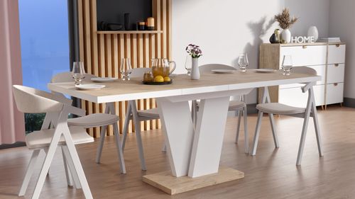 Design Esstisch Tisch MA-444 ausziehbar 120 bis 200 cm