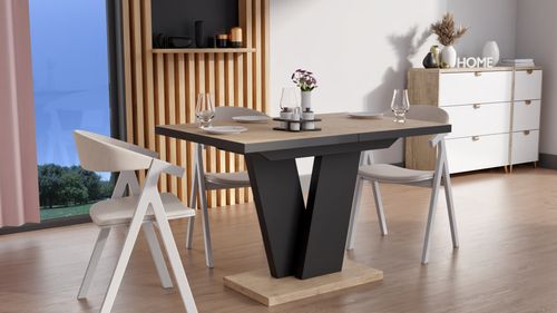Design Esstisch Tisch MA-444 ausziehbar 120 bis 200 cm