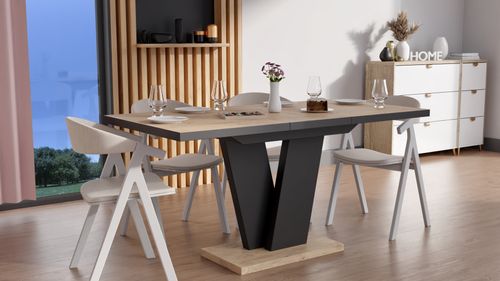 Design Esstisch Tisch MA-444 ausziehbar 120 bis 200 cm