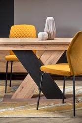 6126-Design-Esstisch-Tisch-HA-111-Eiche-Wotan-Schwarz-matt-ausziehbar-130-bis-175-cm_3.jpg 6126-Design-Esstisch-Tisch-HA-111-Eiche-Wotan-Schwarz-matt-ausziehbar-130-bis-175-cm_3.jpg