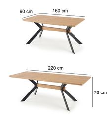 6140-Design-Esstisch-HAB-222-Eiche-Natur-Schwarz-matt-ausziehbar-160-220cm.jpg 6140-Design-Esstisch-HAB-222-Eiche-Natur-Schwarz-matt-ausziehbar-160-220cm.jpg