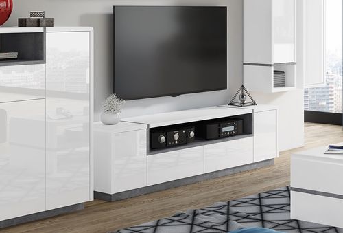 Design Fernsehtisch Folk 02 TV-Möbel Lowboard TV Wohnzimmer Tisch