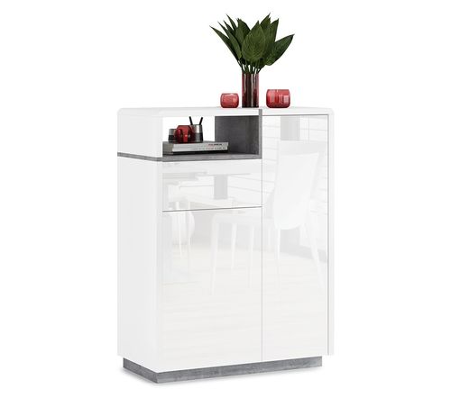 Design Kommode Folk 04 Sideboard mit Schublade Wohnzimmer Ablage Staufach alt-