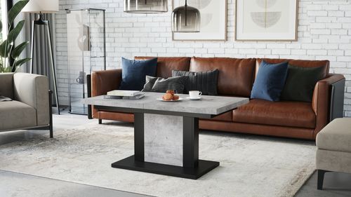 Design Couchtisch Tisch Orion stufenlos höhenverstellbar ausziehbar 120 bis 180cm Esstisch