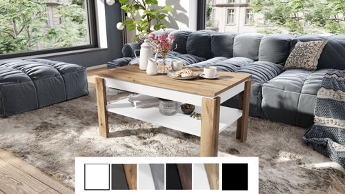 Design Couchtisch Tisch Asti-P höhenverstellbar 55 - 67cm Esstisch