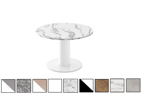 Design Couchtisch rund HSO-111 80cm Hochglanz Tisch