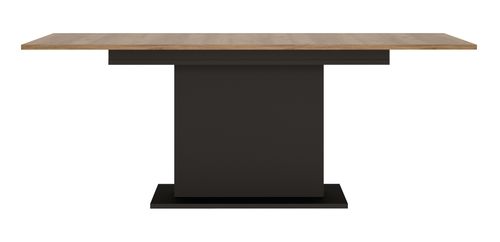 Design Esstisch WM-222 Catania Eiche - Pearlschwarz ausziehbar 160-200