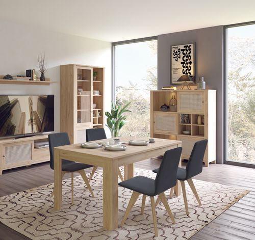 Design Esstisch WM-333 Eiche Jackson Hickory ausziehbar 160 - 200 cm